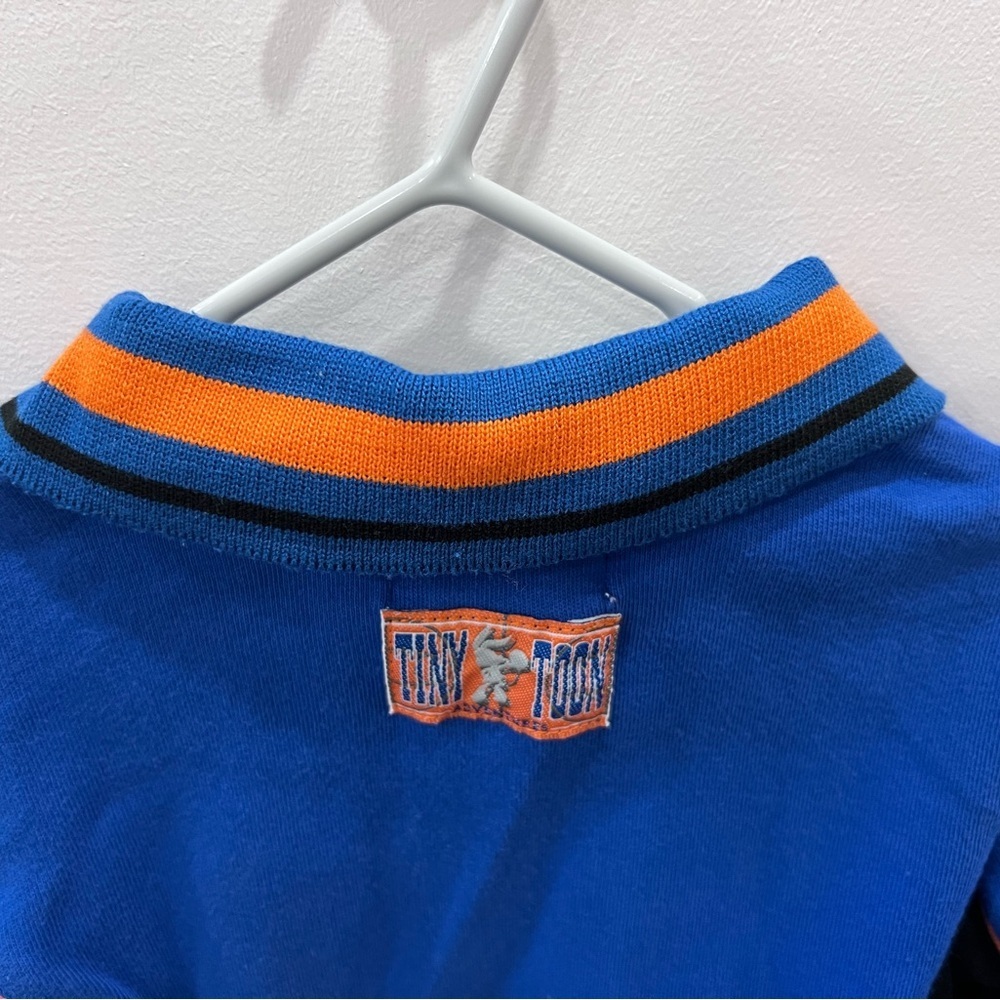 🏀 Vintage 90s Tiny Toons Buster Bunny Space Jam Style Dress Size 6 Blue Black - Picture 7 of 12